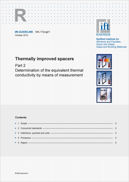 ift-Guideline WA-17engl/1 Thermally improved spacers Part 2