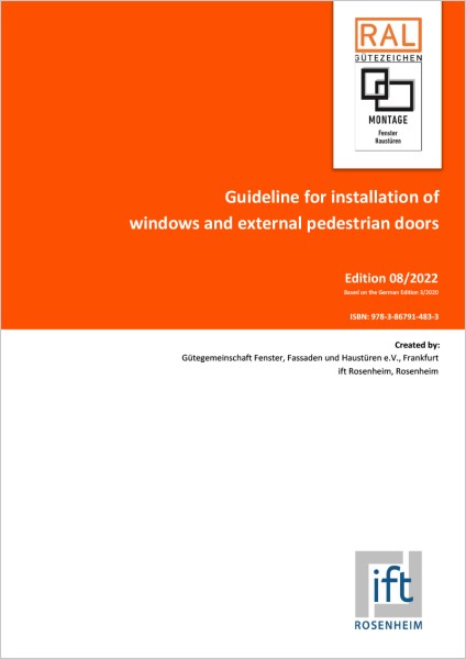 Guideline for installation of windows and external pedestrian doors, Edition 8/2022